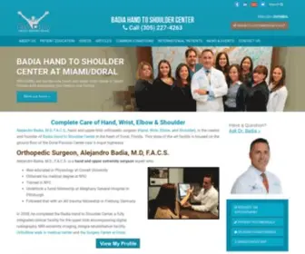 Drbadia.com(Badia Hand To Shoulder Center) Screenshot