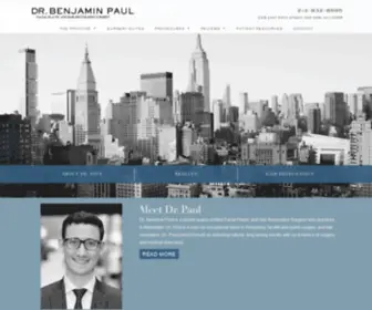 Drbenpaul.com(Dr. Paul specializes in high quality facial plastic and hair restoration surgery) Screenshot