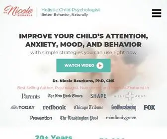 Drbeurkens.com(Holistic Child Psychologist) Screenshot