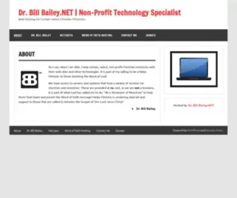 Drbillbailey.net(Web Hosting for Certain Select Christian Ministries) Screenshot