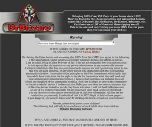 Drbizzaro.com(Dr bizzaro) Screenshot