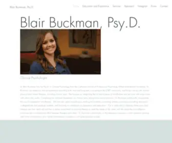 DRblairbuckman.com(Dr. Blair Buckman) Screenshot