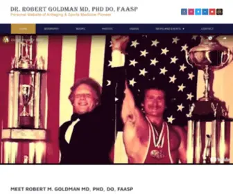Drbobgoldman.com(Personal Website of Antiaging & Sports Medicine Pioneer) Screenshot