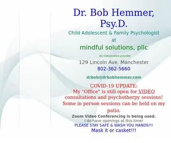 Drbobhemmer.com(Which is off of Depot St (Rte 30)) Screenshot