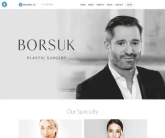 Drborsuk.com(Plastic Surgery Montreal) Screenshot