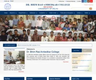 DRbrambedkarcollege.ac.in(Dr.Bhim Rao Ambedkar College) Screenshot