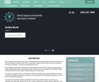 DRbrettlangston.com(Dental Implants and Aesthetic Specialists of Atlanta) Screenshot