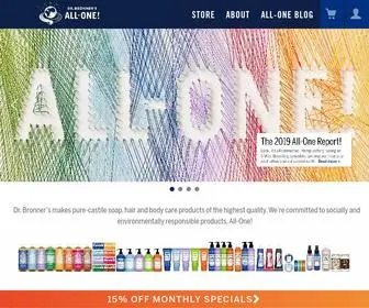 DRbronner.com(Pure-Castile Soaps, Organic Body Care, 70% Organic Toothpastes) Screenshot