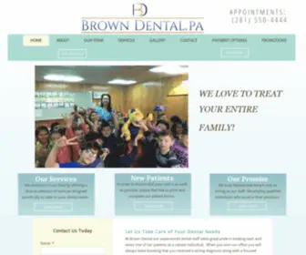 DRbrownsdental.com(BROWN DENTAL PA) Screenshot