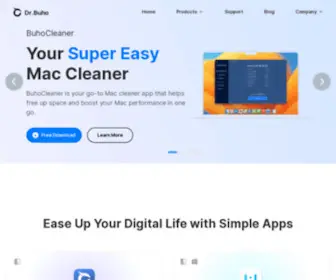Drbuho.com(We design and build simple apps for easing up your digital life) Screenshot