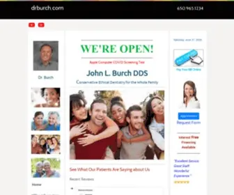 Drburch.com(Mountain View Dentist) Screenshot