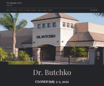 Drbutchko.com(Veterinarian) Screenshot