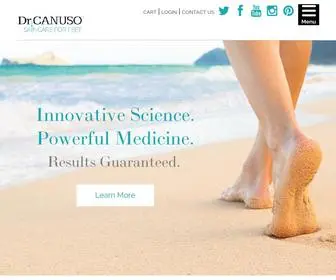 Drcanuso.com(Canuso Skincare for Feet) Screenshot