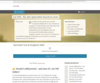 Drcarhifi.de(Car-Hifi im Test ☀️) Screenshot