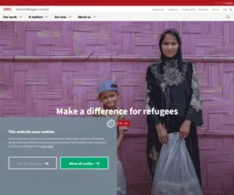 DRC.dk(The Danish Refugee Council (DRC)) Screenshot