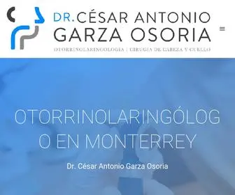 Drcesargarza.com(Otorrinolaringología) Screenshot