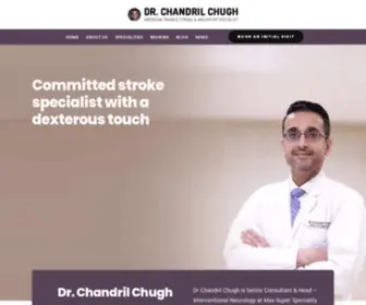 DRchandrilchugh.com(Best Neurologist & Neurosurgeon in Delhi NCR) Screenshot