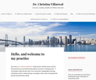 DRChristinavillarreal.com(Executive Coaching) Screenshot