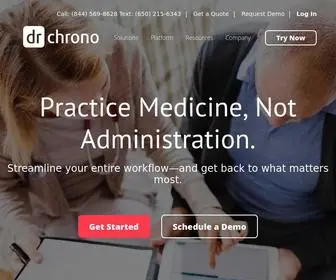 DRChrono.com(EHR, Practice Management, Medical Billing, & RCM) Screenshot