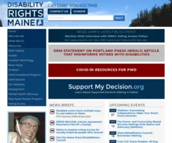 DRcme.org(Disability Rights Maine (en) Screenshot