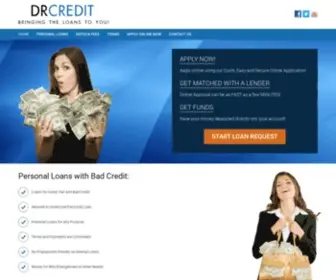 DRcredit.com(Personal Loans Solutions And Bad Credit Loans) Screenshot