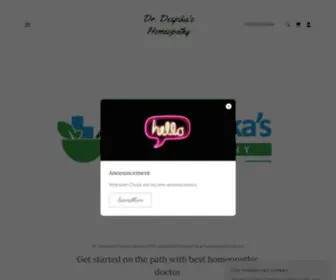 Drdeepikashomeopathy.com(Deepika's Homeopathy) Screenshot