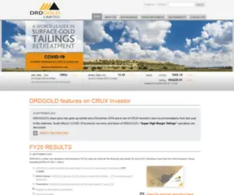 DRdgold.com(Home) Screenshot
