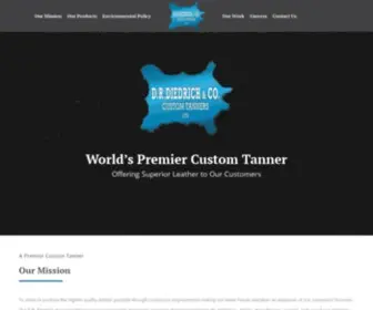 Drdiedrichco.com(Premier Custom Tanners) Screenshot