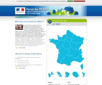 DRDJSCS.gouv.fr(DRAJES Portail National) Screenshot