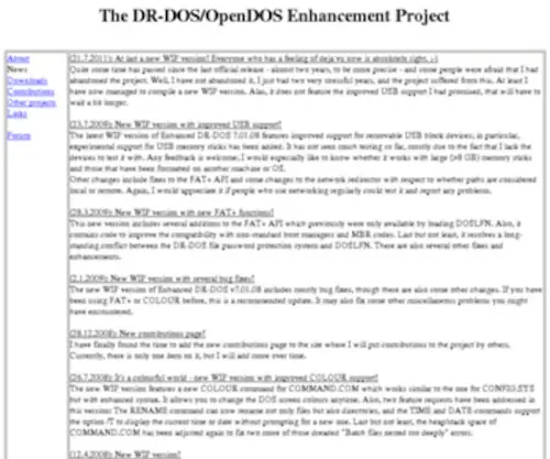 Drdosprojects.de(The DR) Screenshot