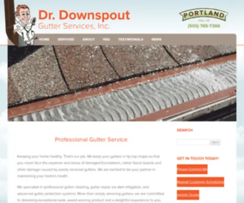 Drdownspout.com(Gutter Services) Screenshot