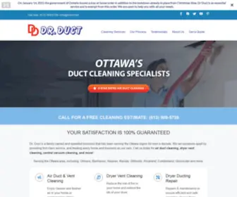 Drduct.net(Air Duct Cleaning Near Ottawa) Screenshot