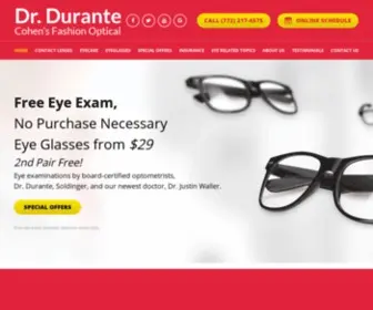 Drdurante.com(Eye Doctors & Eye Glasses in Jensen Beach) Screenshot