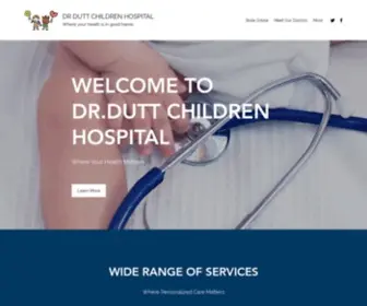 Drduttchildrenhospital.com(Dr Dutt Children Hospital) Screenshot