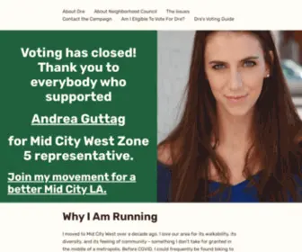 Dre4LA.com(Andrea Guttag For Neighborhood Council) Screenshot