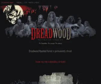 Dreadwoodhaunt.com(Dreadwood Haunted Forest) Screenshot