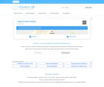 Dream-OF.com(The Free Online Source For Dream Interpretations) Screenshot