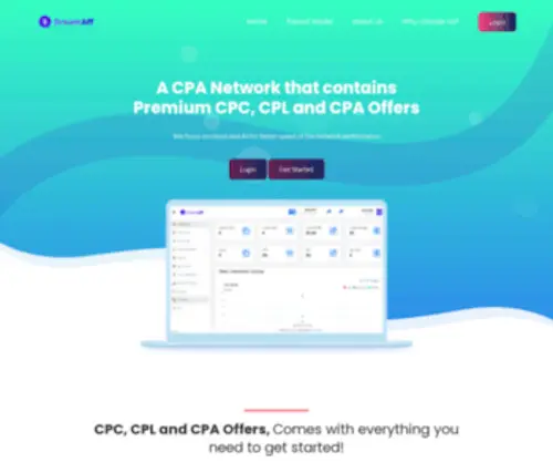 Dreamaff.com(A Premium CPA Network) Screenshot