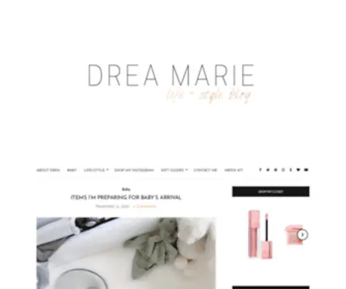 Dreamarieblog.com(Drea marie blog) Screenshot