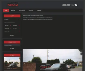 Dreamautogroup.com(Dream Automotive Group) Screenshot