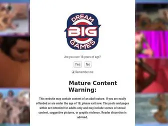 Dreambiggame.com(Age Verification) Screenshot