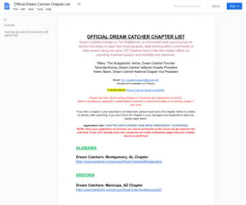 Dreamcatcherchapters.com(Dreamcatcherchapters) Screenshot