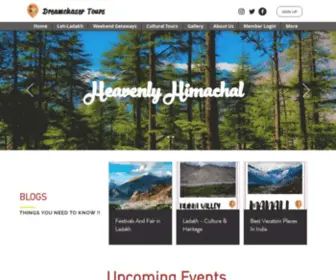 Dreamchasertours.com(Leh Ladakh Tour Packages) Screenshot