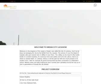 Dreamcitylucknow.com(Best Plot in Lucknow) Screenshot