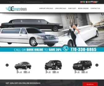 Dreamclassiclimo.com(Atlanta Airport Limo & Car Service) Screenshot