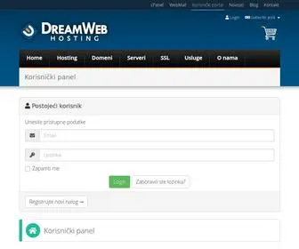 Dreamclients.com(Korisnički portal) Screenshot