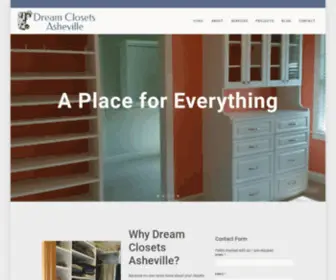 Dreamclosetsasheville.com(Asheville Closets) Screenshot