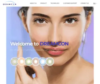 Dreamcontact.co.kr(DreamCon is a Color Contact Lens Manufacturer in KOREA. Color Lens Supplier) Screenshot