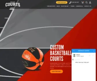 Dreamcourts.com.au(Basketball Courts) Screenshot