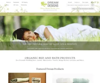 Dreamdesigns.ca(Organic bedding) Screenshot